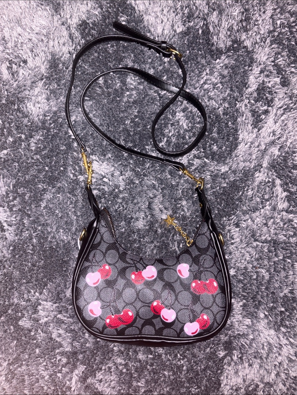 Cherry Print Crossbody Bag